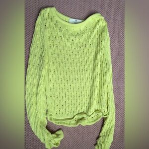 H&M Vibrant Green Women's Cowl Sweater